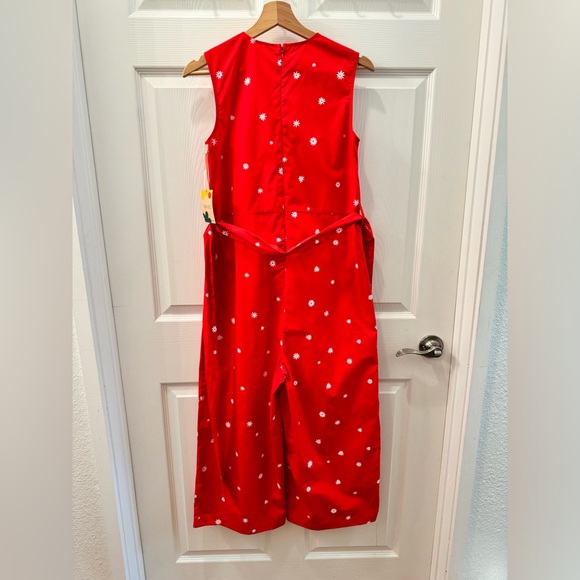 Ban.Do Red Daisy Wide Leg Jumpsuit - Picture 10 of 14